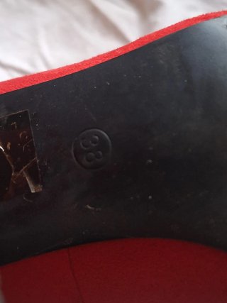 Zapatos tacón rojos Talla 38