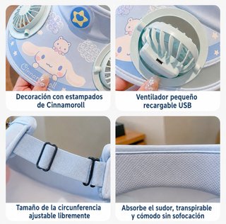 Berretto per bambini con ventilatori USB ricaricabili