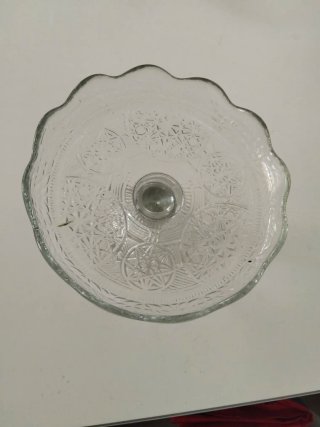 Frutero de cristal labrado