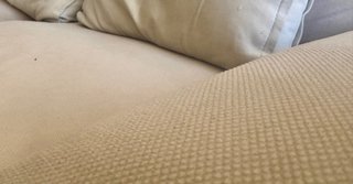 Sofá beige 3 plazas tela
