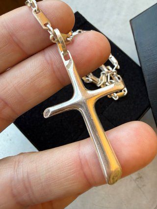 Collana con ciondolo croce argento 925