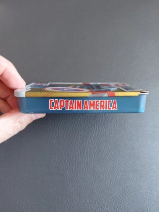 Lego Captain America minifigure scatola danneggiat