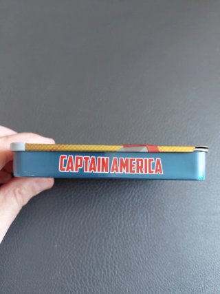 Lego Captain America minifigure scatola danneggiat