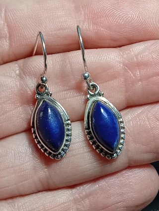 Pendientes Plata Ley lapizlazuli