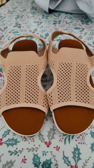Sandalias deportivas mujer slip-on beige