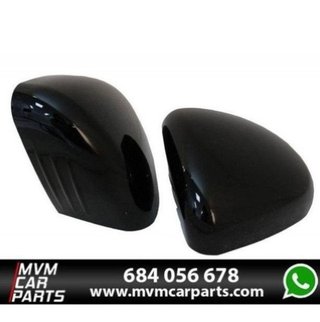 Carcasas de espejo retrovisor en Negro Brillo para