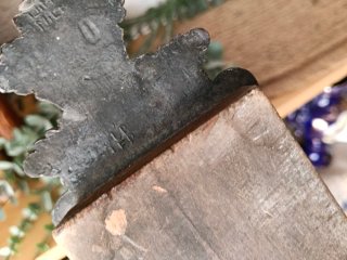 Crucifijo antiguo madera y hierro