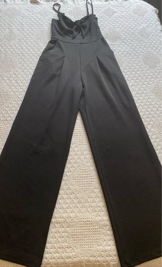 Mono H&M Pierna Ancha Negro