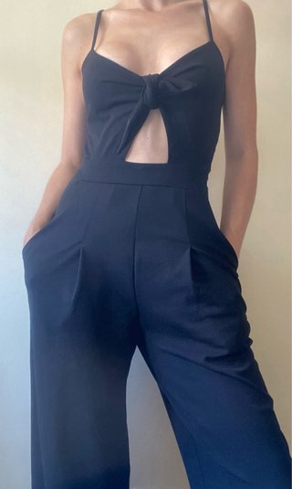 Mono H&M Pierna Ancha Negro