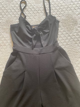 Mono H&M Pierna Ancha Negro