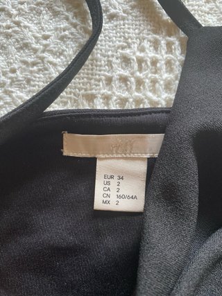 Mono H&M Pierna Ancha Negro