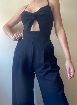 Mono H&M Pierna Ancha Negro
