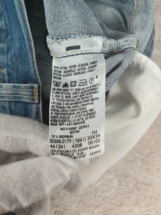 Pantalón Vaquero Levi's 506 Hombre talla W30 L34