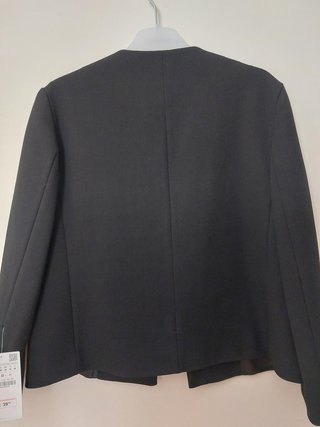 Chaqueta Zara Basic Negra Talla M