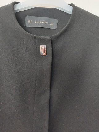 Chaqueta Zara Basic Negra Talla M