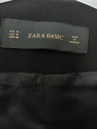 Chaqueta Zara Basic Negra Talla M
