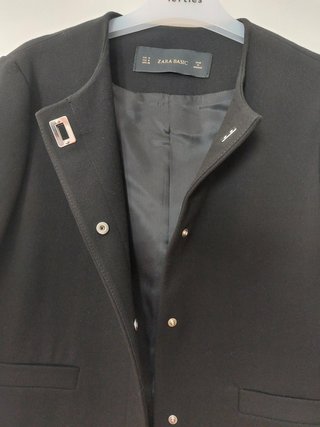 Chaqueta Zara Basic Negra Talla M