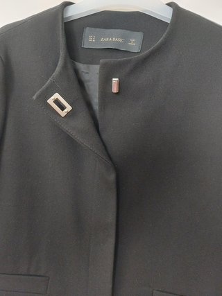 Chaqueta Zara Basic Negra Talla M