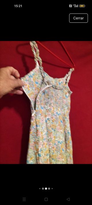 Vestido de verano corto de tiras