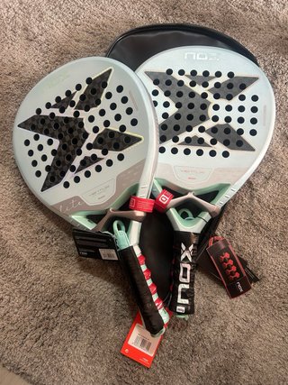 Pala Padel Nox Ventus Hybrid 12k Lite y funda