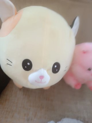Lote ganga 4 peluches: aguacate, cerdo,  2 gatos