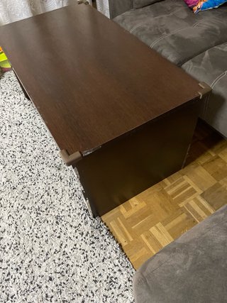 Mesa centro elevable madera