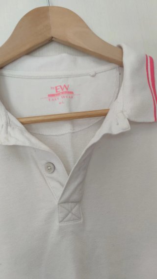 Polo Blanco hombre Easy Wear Talla L/42-44