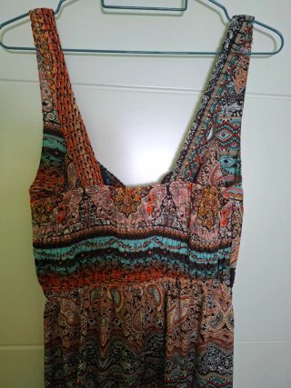 Vestido largo estampado T. S/M