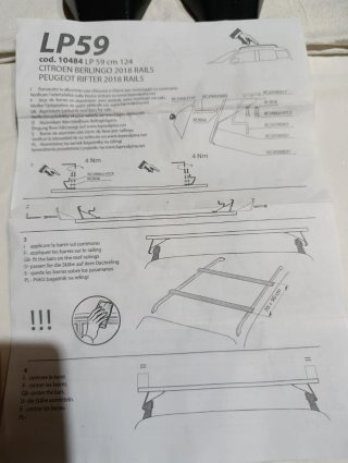 Barras de techo coche La Prealpina LP59