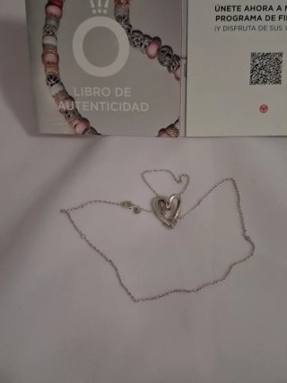 Collar Corazón Pandora Plata