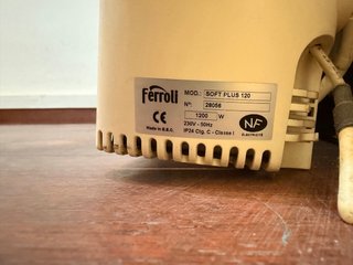 Radiador Eléctrico Beige/Blanco