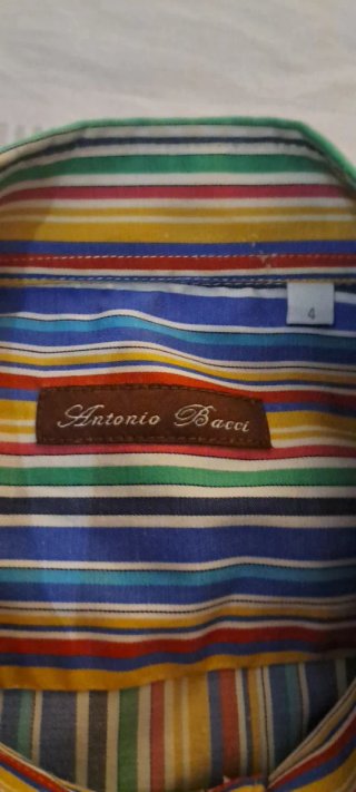 Camisa rayas multicolor Antonio Bacci Talla L
