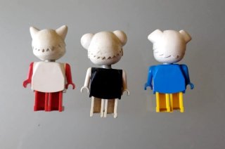 Lego Fabuland lotto 3 Minifigures vintage