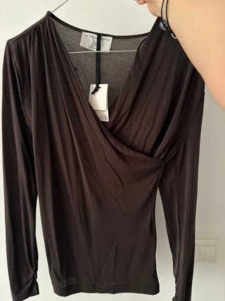 Blusa cruzada manga larga Primark S