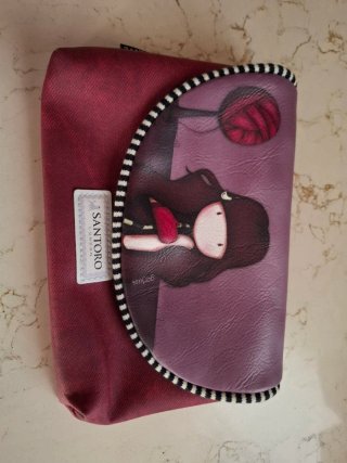 Bolsito Santoro Gorjuss Morado y Rojo