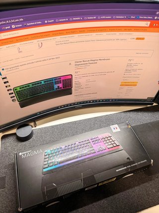 Tastiera gaming RGB Roccat Magma AZERTY