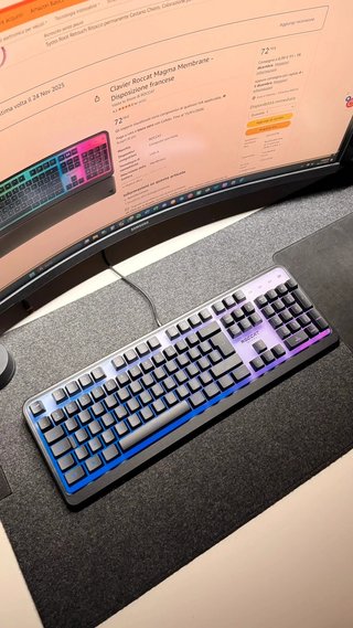 Tastiera gaming RGB Roccat Magma AZERTY