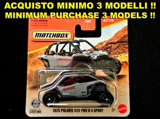 Matchbox Polaris RZR Pro R 4 Sport