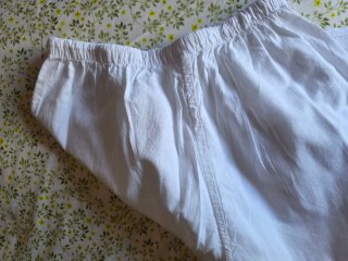 Pantalones de verano mujer beige/blanco