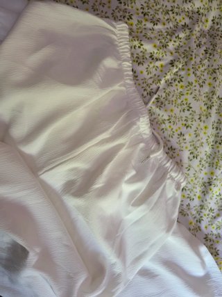 Pantalones de verano mujer beige/blanco