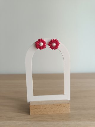 Pendientes Flor Arcilla Polimérica