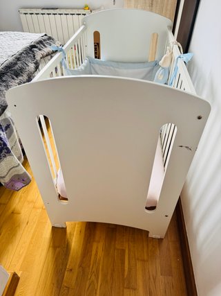 Cuna madera Trama blanca