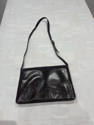 Bolso de piel marrón vintage