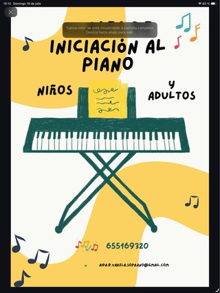 Clases de iniciación al piano