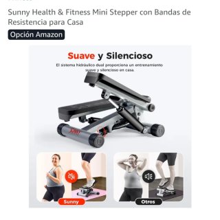 Mini Stepper Sunny con Bandas Elásticas