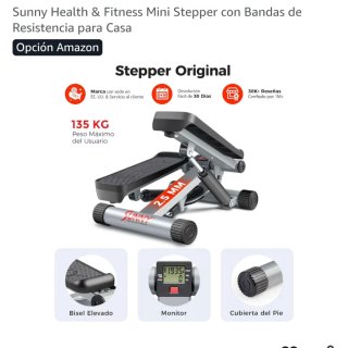 Mini Stepper Sunny con Bandas Elásticas