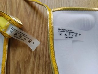 Bikini dorado mujer talla M