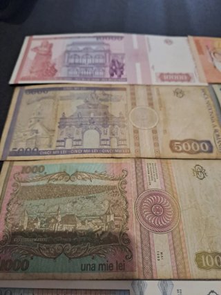 Lote 11 Billetes Rumania  1966-1999