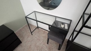 Escritorio/Tocador IKEA Cristal y Metal