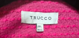 Abrigo Trucco Tweed Fucsia Mujer
